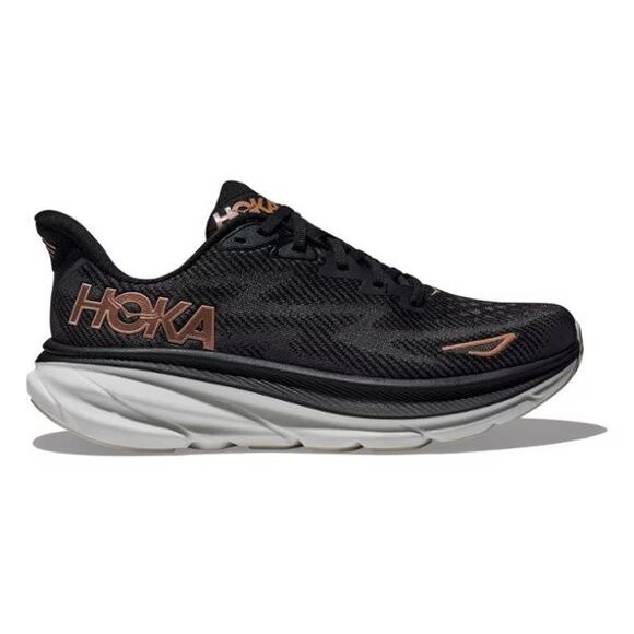 NIB Hoka One Women's Clifton 9 Running Sneakers BRGL BLACK ROSE GOLD - Picture 2 of 7